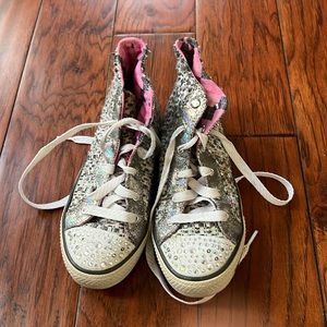 Sketchers Twinkle Toes High Tops Big Kids 3